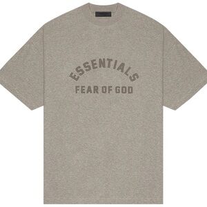 Fear Of God Essentials Heather Grey Oversized XL Tshirt
